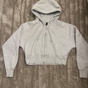 Cotton on cropped hooded jacket